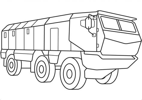 army truck coloring pages coloringbay