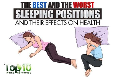 the best and worst sleeping positions and their effects on
