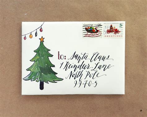 holiday mail art envelope templates  postmans knock