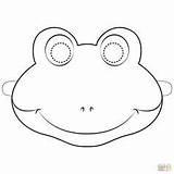 Mask Coloring Frog Masks Printable Pages Frogs Templates Kids Face Animal Template Do Druku Paper Print Craft Drawing Diy Amphibian sketch template