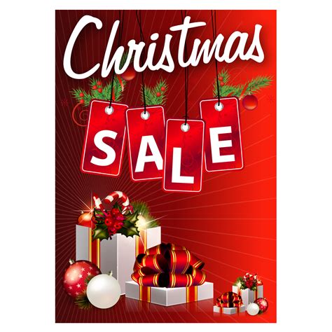 christmas sale waterproof poster