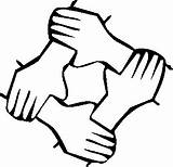 Hands Clasped Clipart Clipartmag Clip Together sketch template
