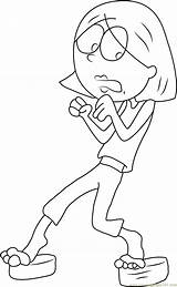 Coloring Lizzie Mcguire Pages Afraid Scared Got Cartoon Template sketch template