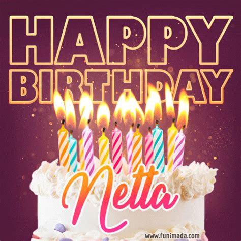 Netta Animated Happy Birthday Cake  Image For Whatsapp
