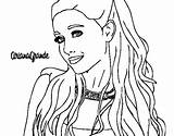 Ariana Grande Coloring Pages Necklace Drawing Colorear Printable Book Color sketch template