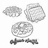 Waffle Waffles Paintingvalley sketch template
