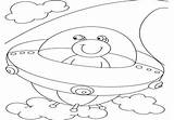 Coloring Ufo Pages Getcolorings sketch template
