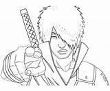 Naruto Coloring Pages Darui Fox Cloak Nine Tailed Profil Look Template Another sketch template