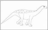 Dicraeosaurus Tracing Camptosaurus sketch template