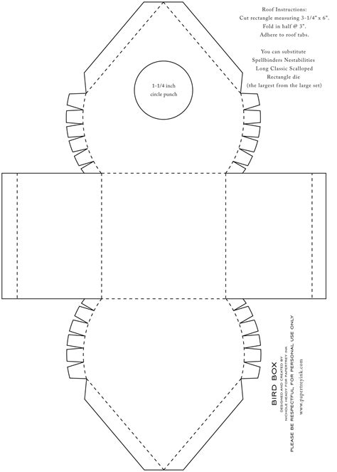 printable birdhouse templates