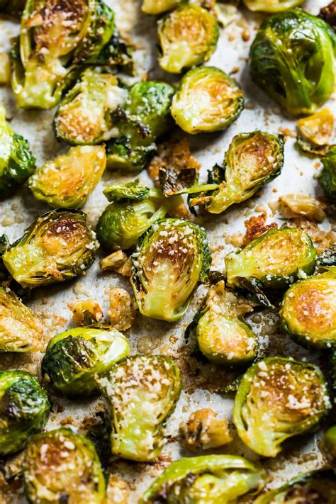 roasted brussels sprouts  garlic wellplatedcom