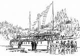 Coloring Steamboat Pages Large Edupics sketch template