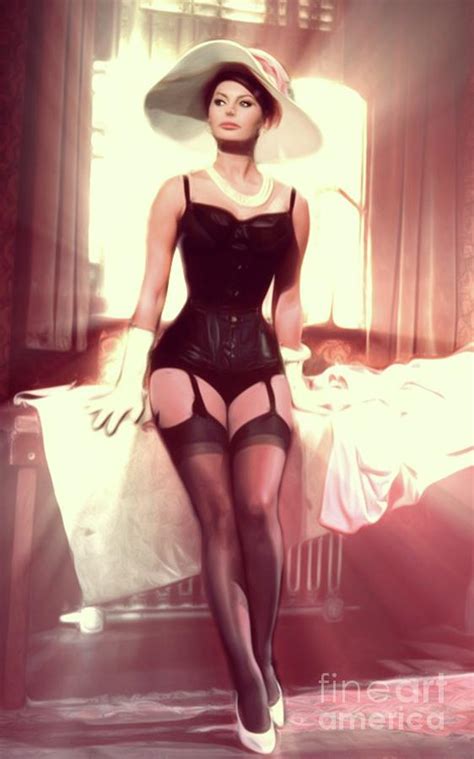 Sophia Loren Sexy Movie Star Digital Art By Mary Bassett