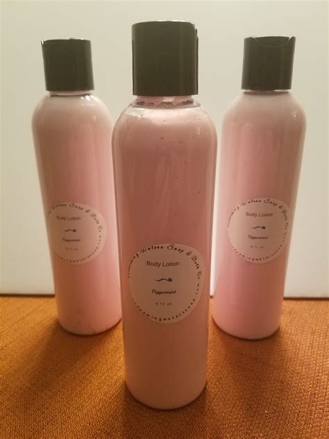 peppermint body lotion redeeming waters soap bath company