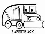 Dirty Stinky Supertruck Printable Sender Coloringonly sketch template
