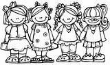 Friends Coloring Pages Girls Bff Kids Friendship Cartoon Color Coloringpagesfortoddlers School sketch template