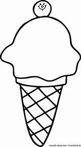 Ice Cream Softy Colouring Clipart Coloring Drawing Line Icecream Pages Kids Cone Summer Clipground Soft Template Shop Treehut Sketch Cup sketch template