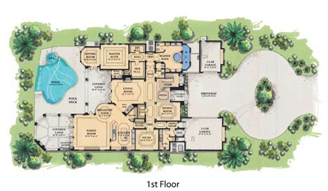 luxury florida house plan plan