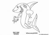 Coloring Shark Week Pages Clip Kids Printable sketch template