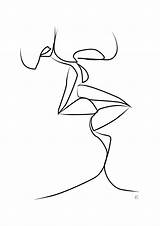 Kissing Zeichnen Gesichter Minimal Lips Zeichnung Skizze Gesicht Küssen Touching Kuss Skizzen Körper Lernen ästhetische Abstrakte Strichzeichnung Mann Abstrait Malerei sketch template