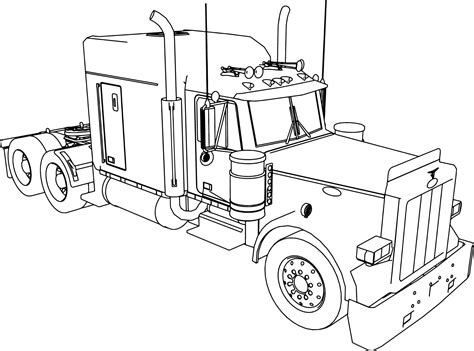 kenworth coloring pages