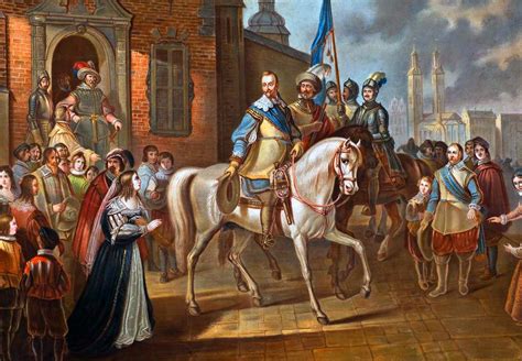 king gustavus adolphus of sweden on campaign thirty years war