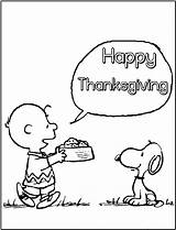 Thanksgiving Coloring Pages Printable Kids Color Print Snoopy Charlie Brown Happy Turkey Peanuts Activity sketch template