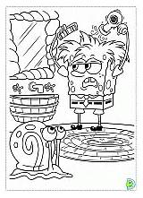 Coloring Funny Spongebob Gary Dinokids Pages Topcoloringpages Close Print sketch template