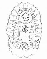 Virgencita Plis Virgen Distroller Guadalupe Valle Infantil Porfis Animadas Bajar Onda Tamaño Ayuda Cuida sketch template