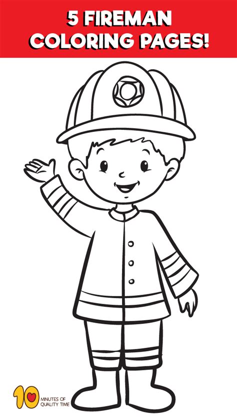 fireman coloring pages fireman crafts firefighter crafts