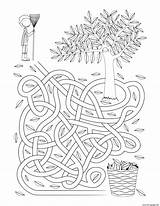 Activity Coloring Pages Fall Maze Sheet Printable Leaves Rake Print Book sketch template