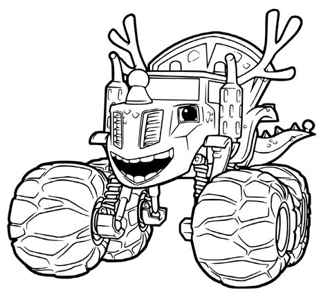 blaze monster machine coloring pages  getcoloringscom