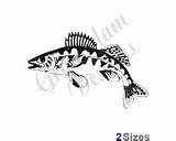 Tattoo Walleye Tattoos Designs Outline Salmon Tribal Animal sketch template