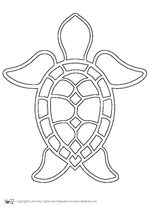 turtle outline  arty crafty kids
