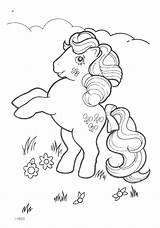 G1 Pony Little Coloring Pages Colouring Mlp Vintage Large sketch template