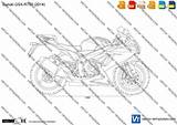 Suzuki Templates Gsx R750 Vector sketch template