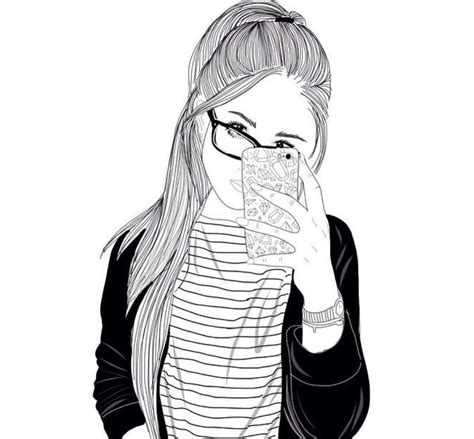 hipster girl drawing tumblr    clipartmag