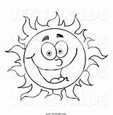 Sun Happy Coloring Pages Getdrawings Clipart sketch template