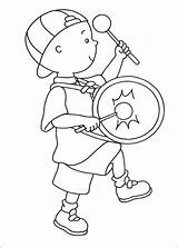 Caillou Coloring Pages Printable Kids sketch template