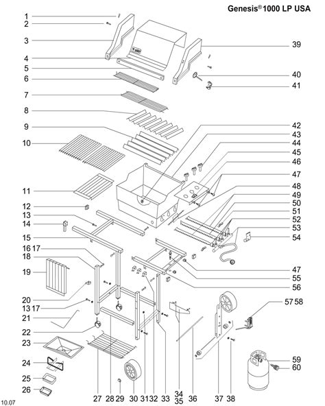 weber spirit  series grill parts diagram reviewmotorsco