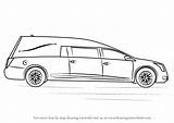Hearse Funeral Step Draw Drawing Tutorials Drawingtutorials101 Other sketch template