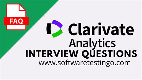 clarivate analytics java selenium interview questions