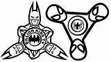 Fidget Spinner Kolorowanki Dla Batman Emoticon Fid Wydruku sketch template
