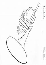Trompette Coloriage Sibille Etienne sketch template