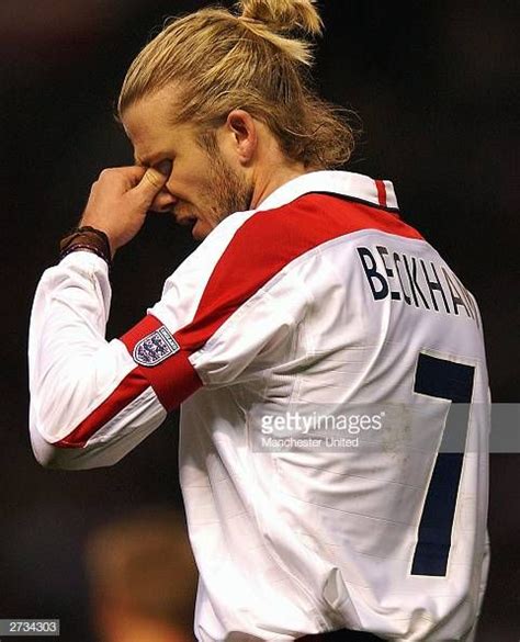 David Beckham Looks On During The International Friendly Match