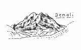 Denali sketch template
