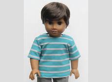 American Girl Boy Doll Clothes Striped Tee by Minipparel on Etsy