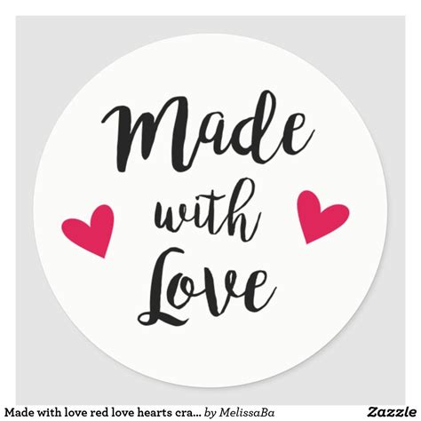 love red love hearts craft sticker zazzlecom heart