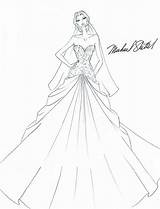 Dress Drawing Dresses Wedding Ball Prom Gowns Gown Sketches Designs Fashion Coloring Pages Sketch Kim Kardashian Fantasy Brides Drawings Dash sketch template