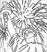 Coloring Pages July Independence Fourth Freedom Kids Declaration 4th Color Printable Drawing Print Familyholiday Adult Step Liberty Statue Getcolorings Getdrawings sketch template